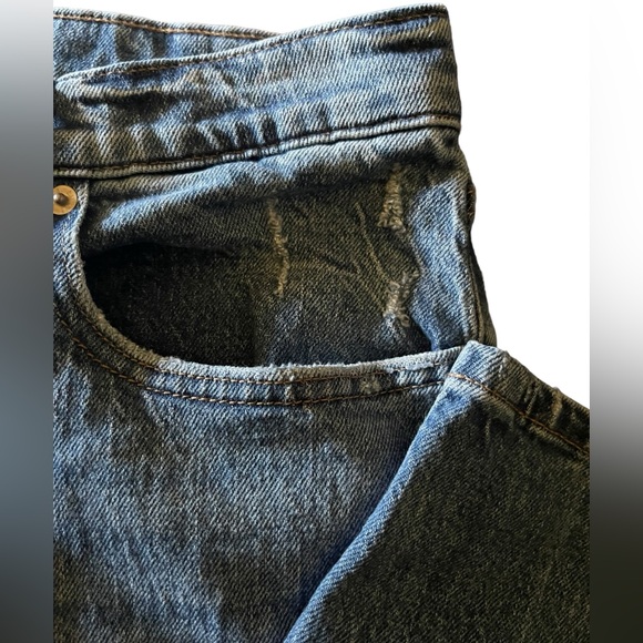 LUCKY brand boy mid rise relaxed straight distressed women’s jeans EUC - Picture 7 of 12